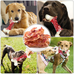 DEBAK dog-chew-toy bacon-flavor engages dogs and extends play