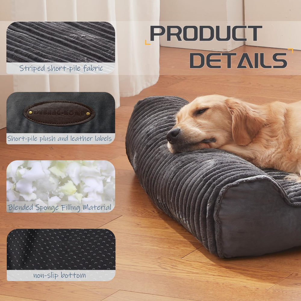 DEBANG HOME dog bed side oxford fabric highlights durability for daily use.