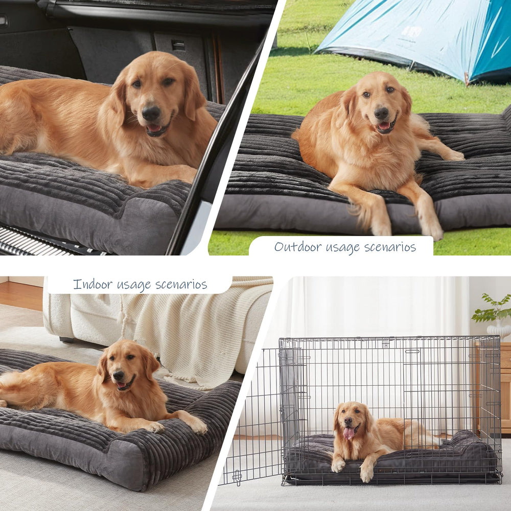 DEBANG HOME dog bed size range ensures a comfortable fit for many large breeds.