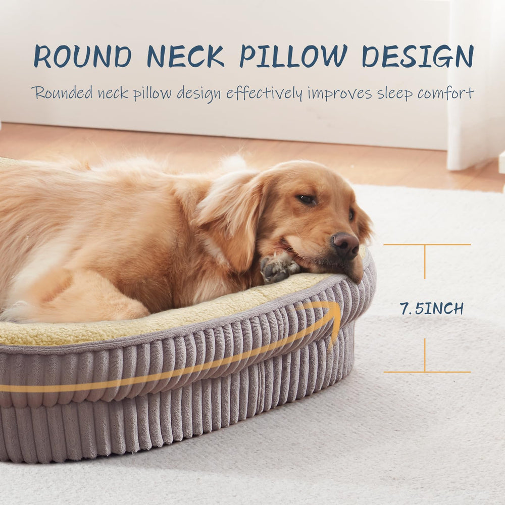 DEBANG HOME bed with non-slip bottom stays in place on smooth floors.