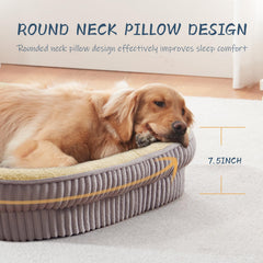 DEBANG HOME bed with non-slip bottom stays in place on smooth floors.