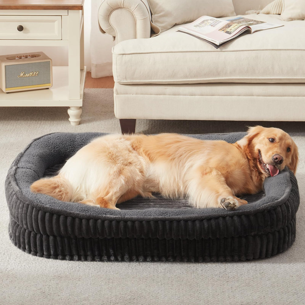 DEBANG HOME dog resting on bed demonstrates comfortable lounging and rest.
