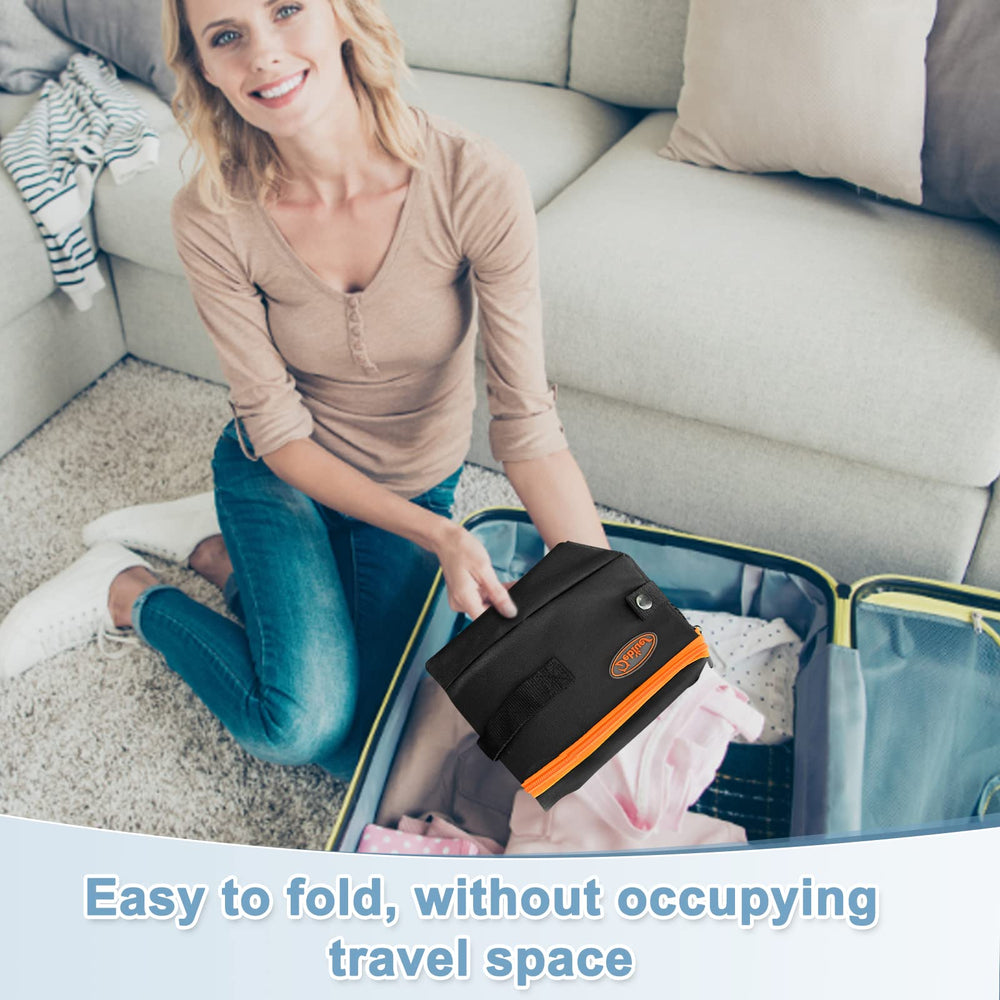 Deblue portable litter box in car setup for road trips