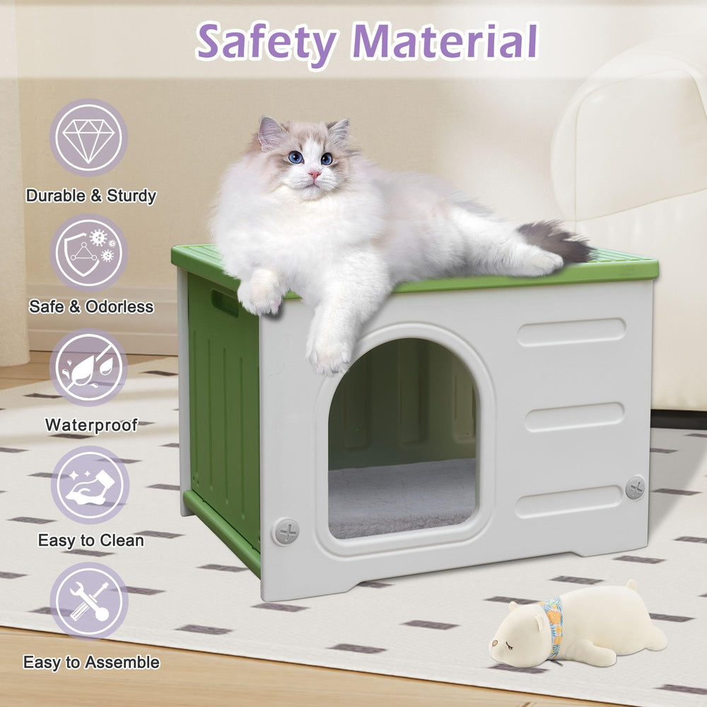 Deblue spacious interior 1-2 cats — fits generous lounging space.