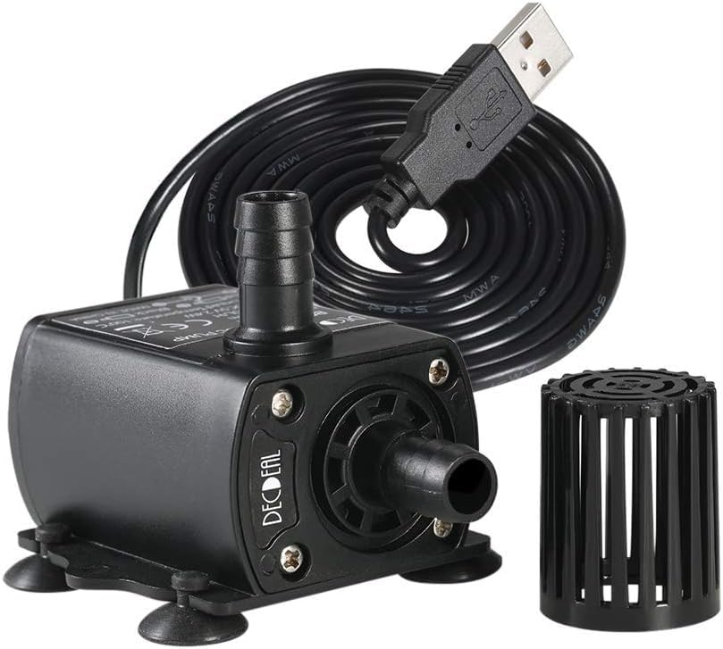 Decdeal submersible pump detachable design simplifies cleaning and maintenance.