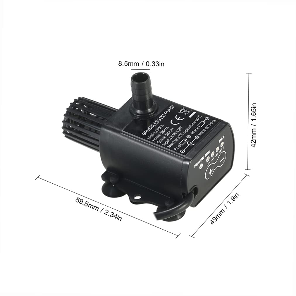 Decdeal submersible pump with IP68 waterproof shell stays protected in wet environments.