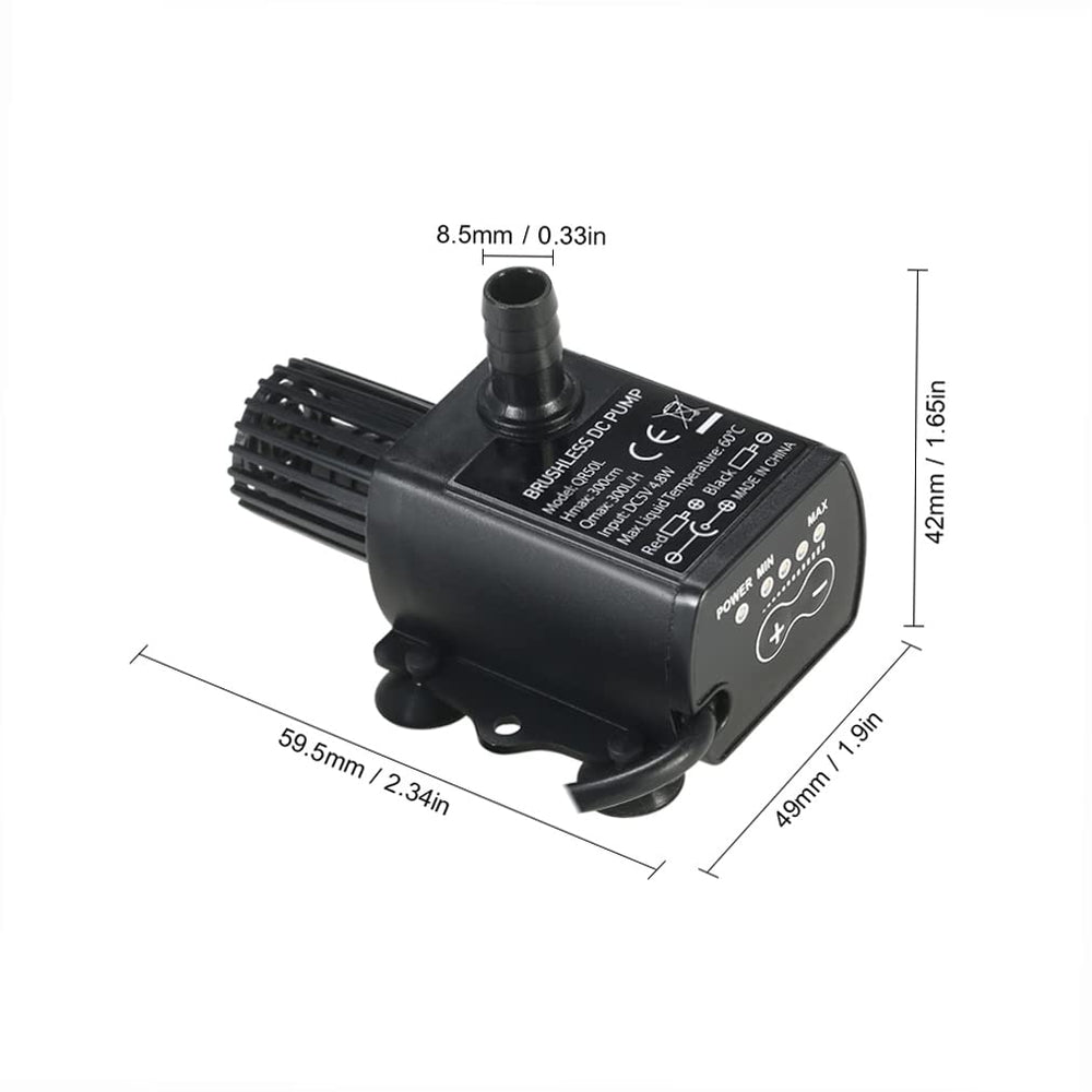 Decdeal submersible pump with IP68 waterproof shell stays protected in wet environments.