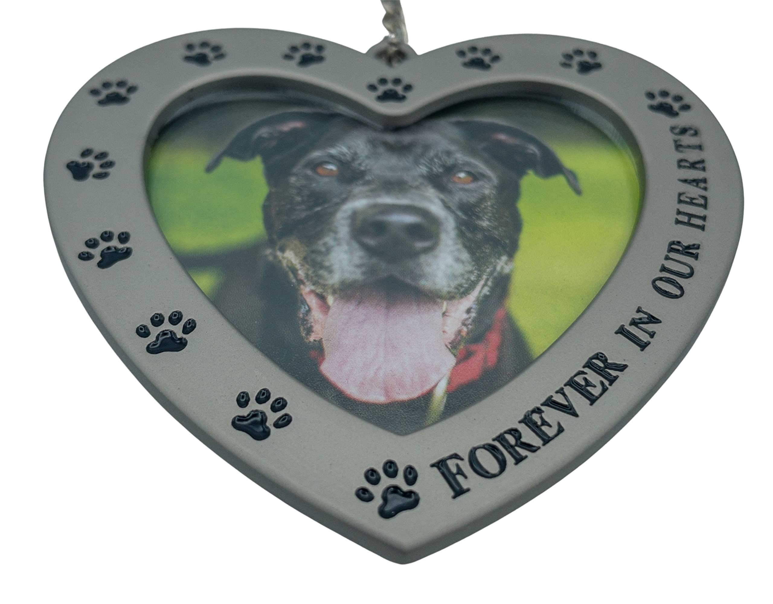 December Pets memorial frame 6-inch length is easy to hang on tree, mirror, or window