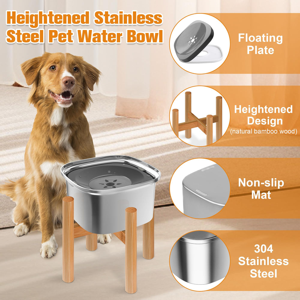 Decflow detachable wooden shelf stand shows easy setup and sturdy elevation.