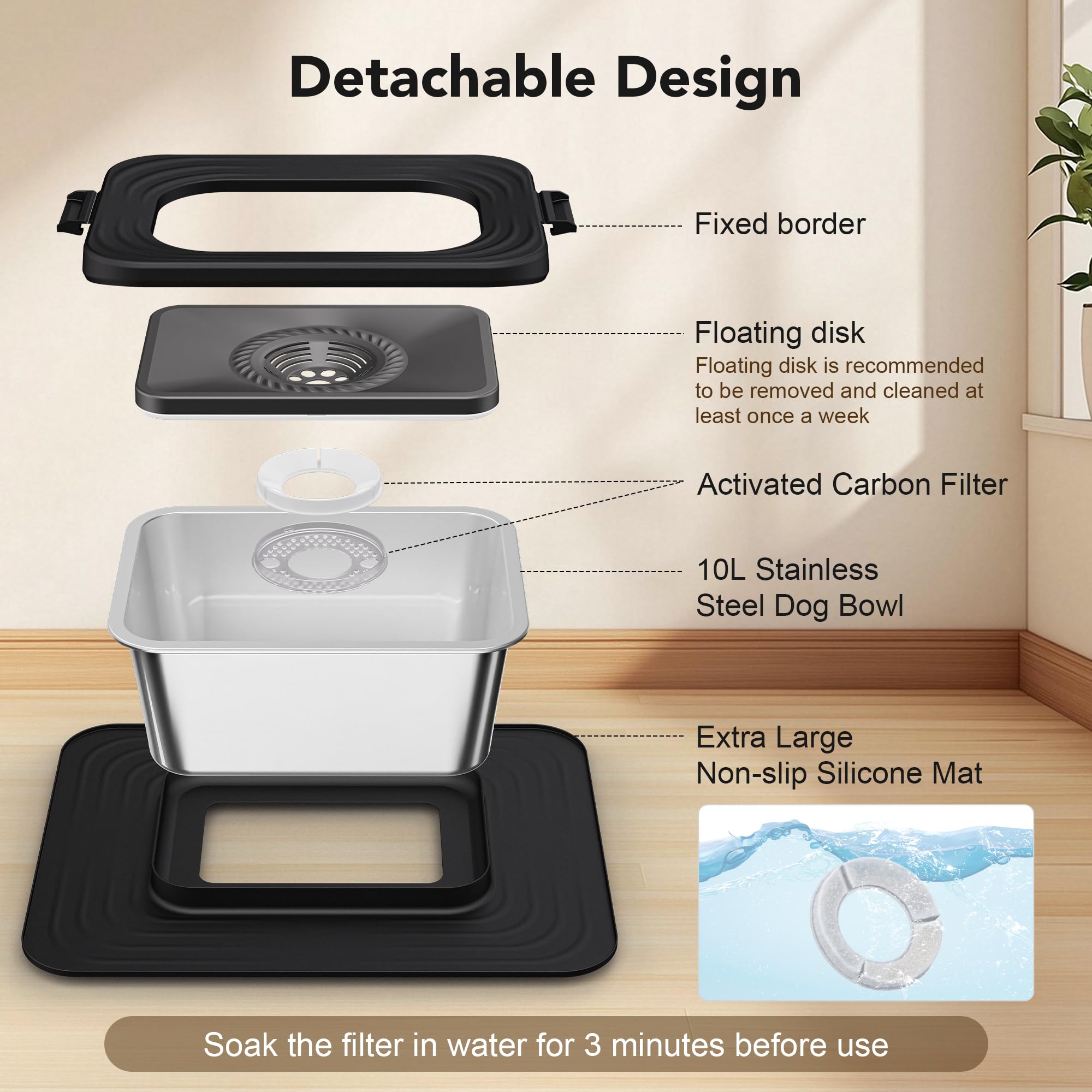 Decflow premium stainless steel resists heat and cleans easily.