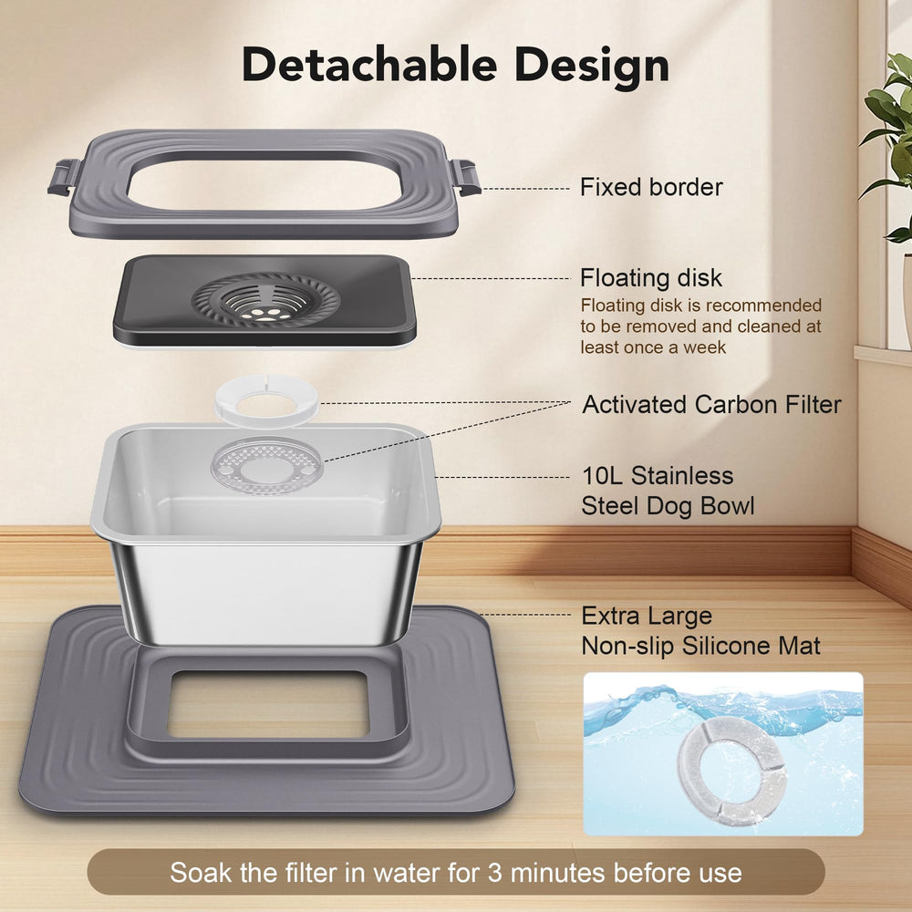 Decflow dual-filtration system helps keep water impurities low.