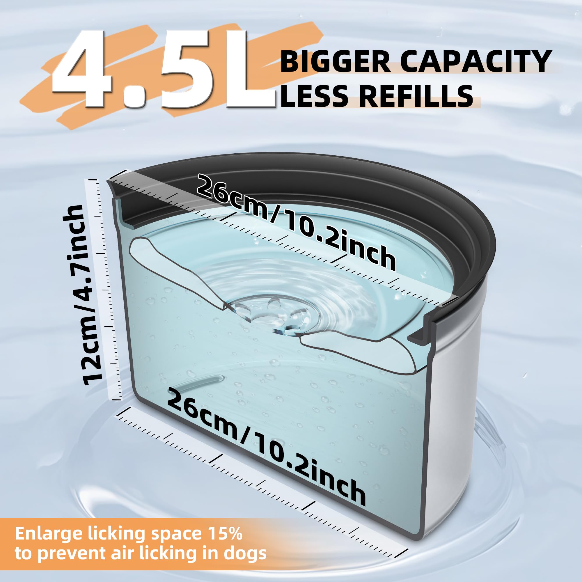 Decflow floating disk close-up highlighting leak-proof design for cleaner water