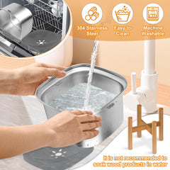 Decflow floating disk no-spill design prevents spills and keeps water cleaner.