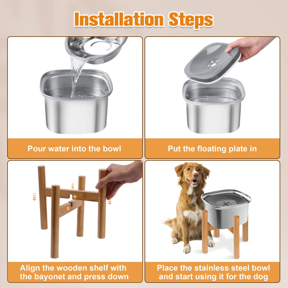 Decflow no-dust-dirt water bowl helps maintain cleaner hydration between refills.