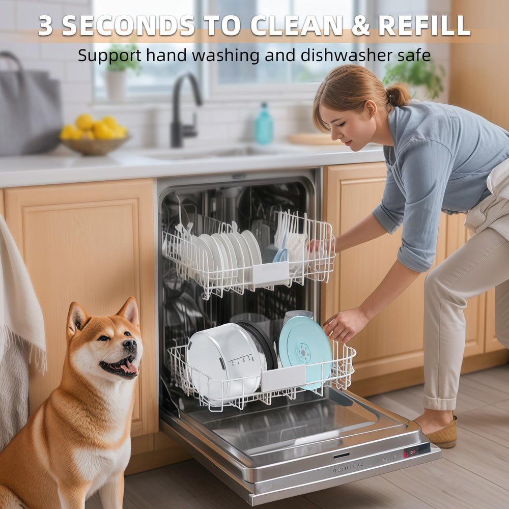 Decflow spill-proof design ideal for sloppy drinkers keeps floors dry