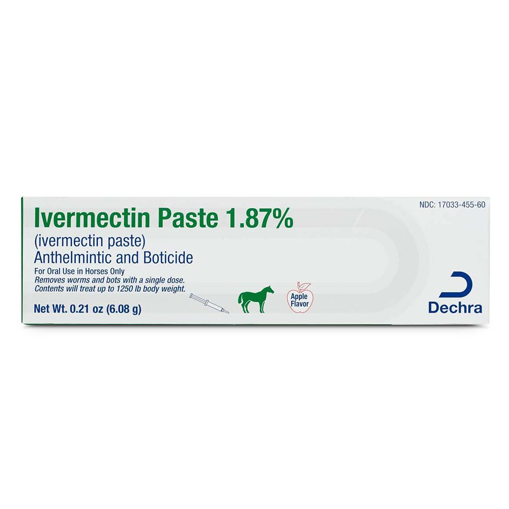 Dechra Ivermectin Paste syringe enabling precise equine dosing