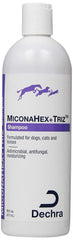 Dechra MiconaHex + Triz Shampoo bottle for pet skin care.