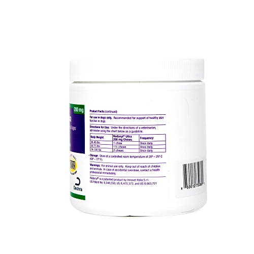 Dechra Redonyl Ultra Soft Chews treats arranged for dogs, highlighting palmitoylethanolamide benefits.