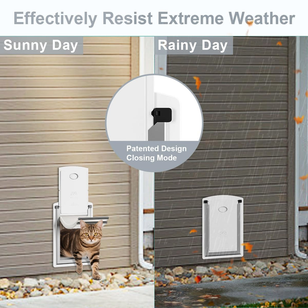 Decormax cat door wall telescoping tunnel demonstrates versatile wall fit