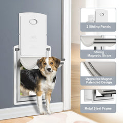 Decormax steel dog door wall opening highlights easy canine entry and wall-fit versatility.