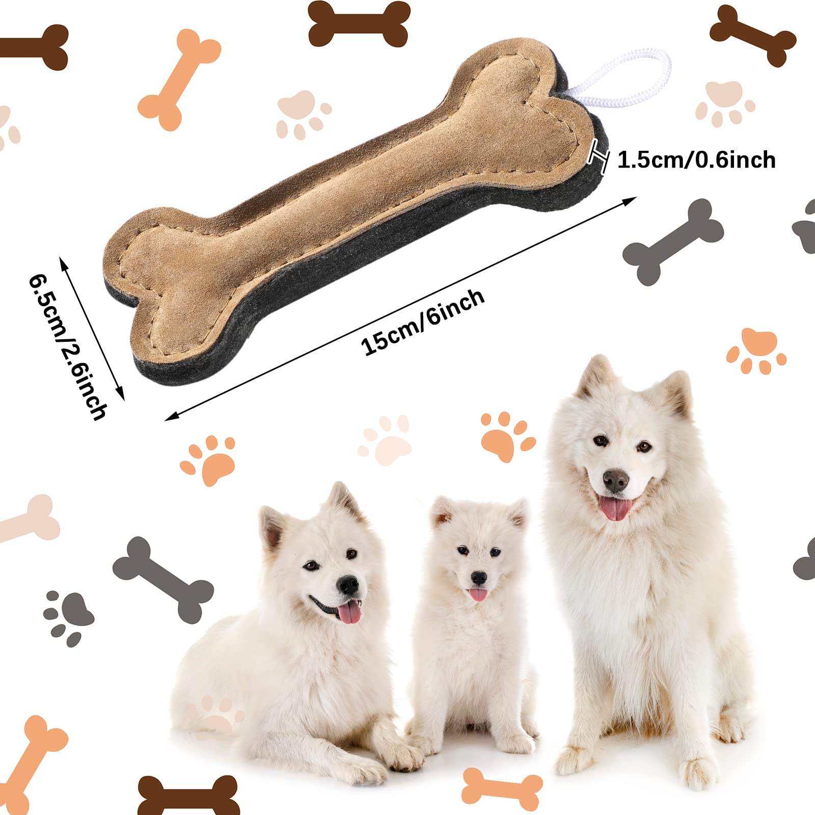 Deekin 3-piece leather dog toy pack shown, encouraging varied play and bonding.