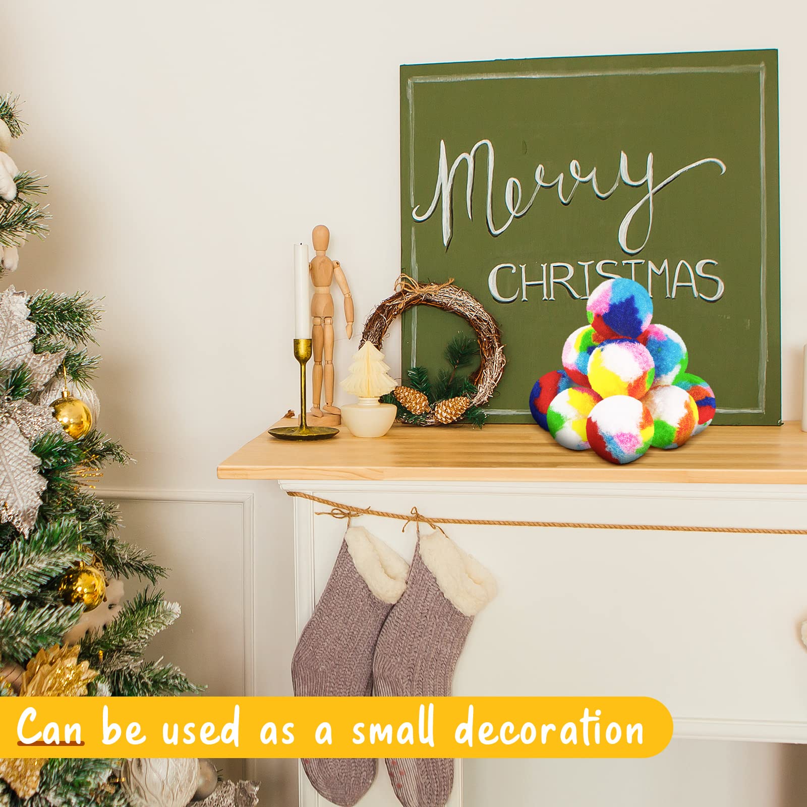 Deekin cat pom pom balls versatile for play and decor crafting use.