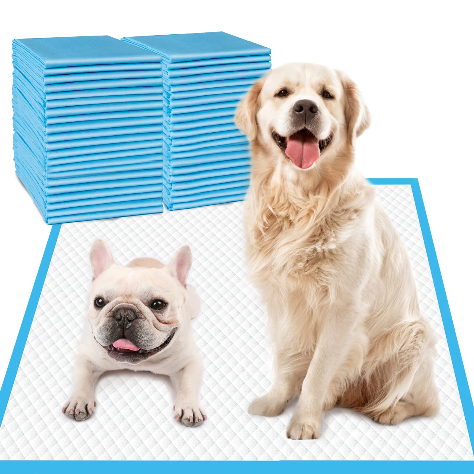 DEEP DEAR dog pads 30x36 front view for large dogs, absorbent and roomy.