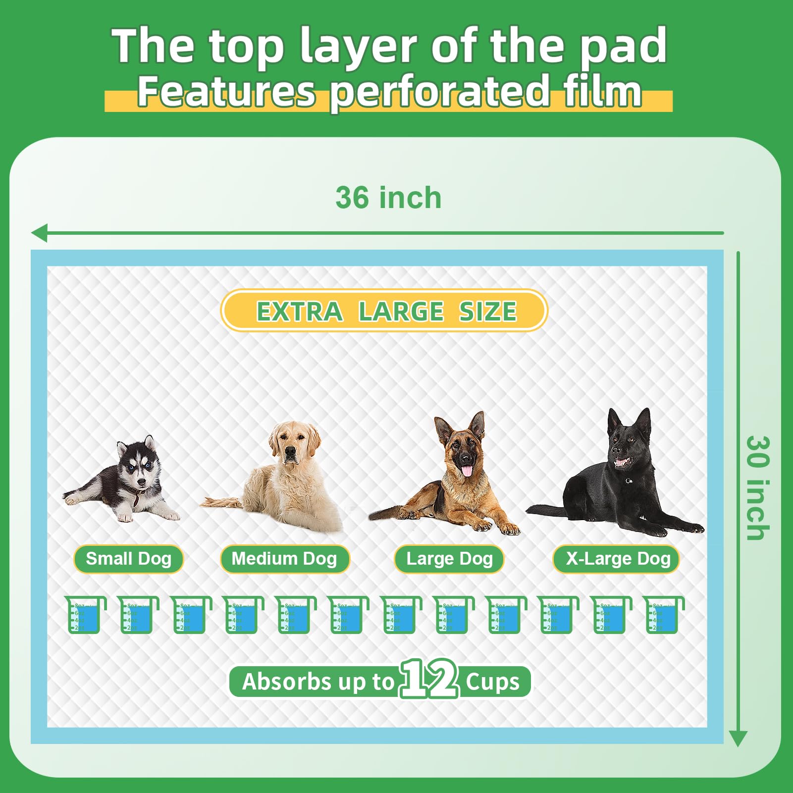 Deep Dear dog pads suitable for dogs cats rabbits and other pets.