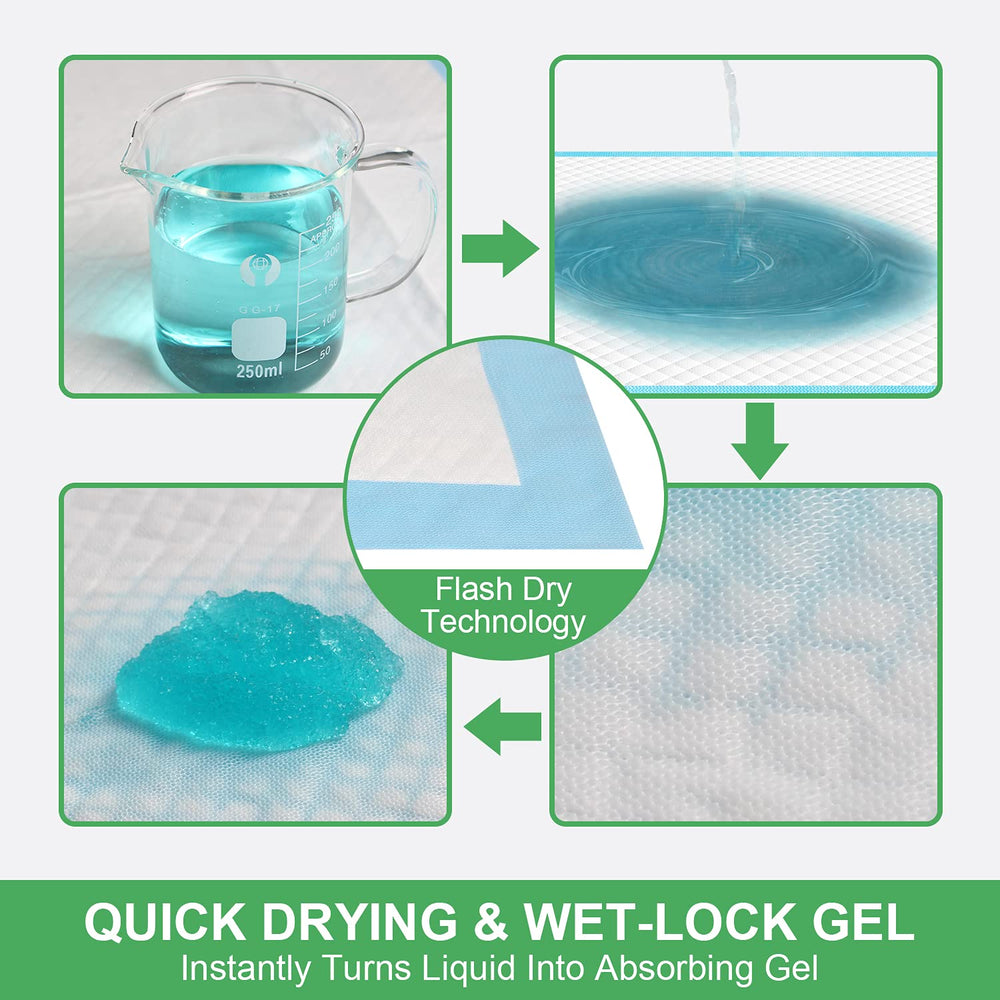 Deep Dear puppy pad 7-cup liquid capacity reduces mess