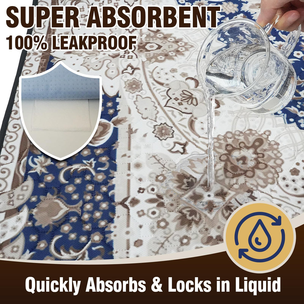 Deep Dear Reusable dog pee pads closeup highlights strong absorbency and quick spill control.