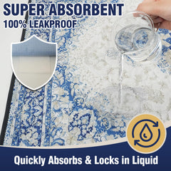 Deep Dear four-layer-absorption pad delivers quick containment of accidents.
