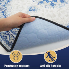 Deep Dear pad with non-slip-bottom keeps puppy pads in place for safe use.