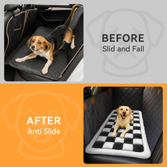 Deep Dream backseat dog bed plush soft PP cotton for cozy comfort on long trips.