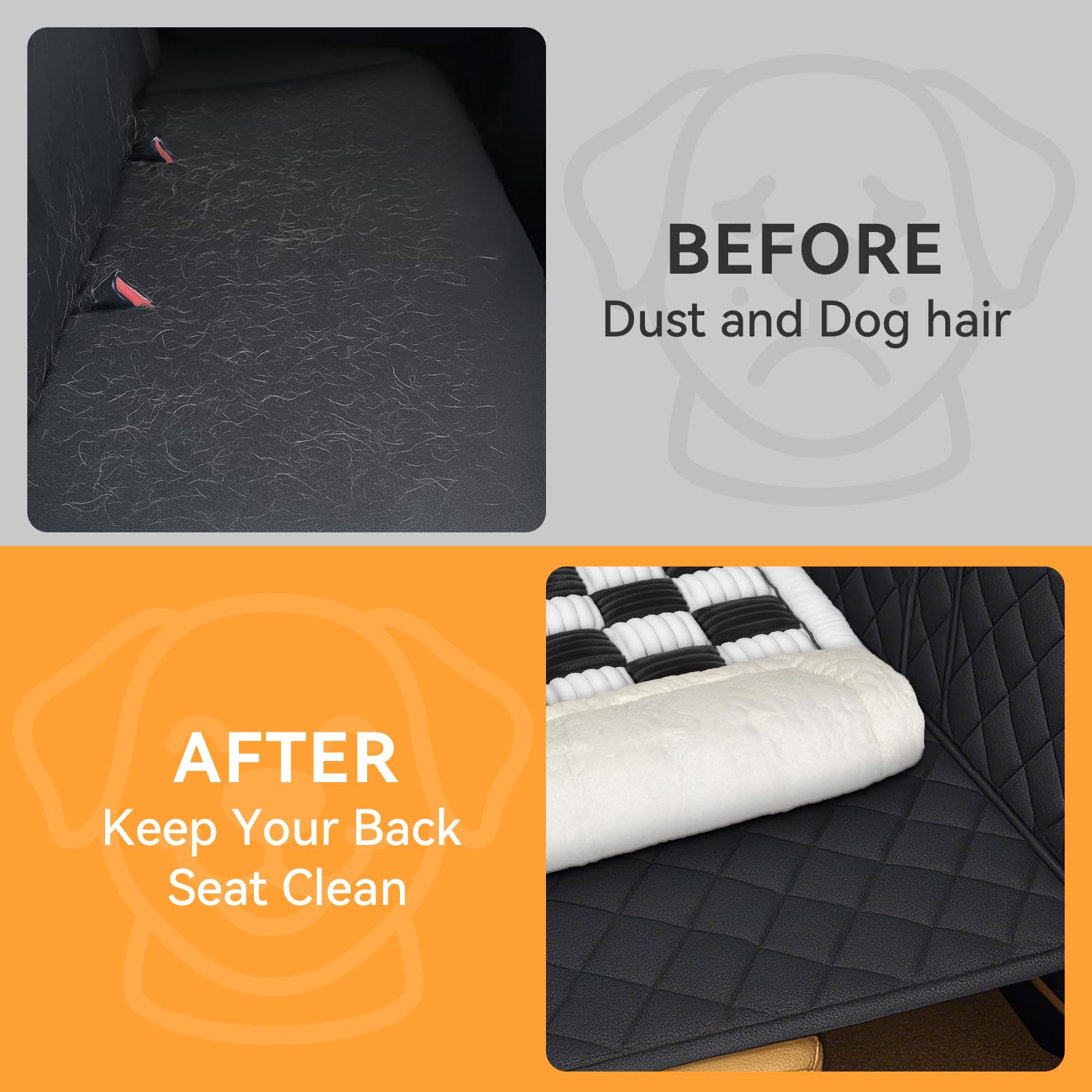 Deep Dream backseat dog bed is machine-washable for easy cleaning after adventures.