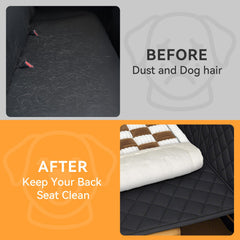 Deep Dream backseat extender protection cover keeps seats clean.