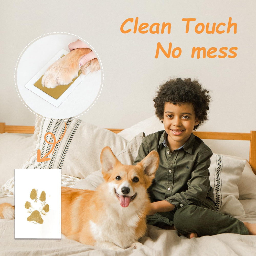 DeerZone clean touch ink pads keeping paws clean during imprinting.