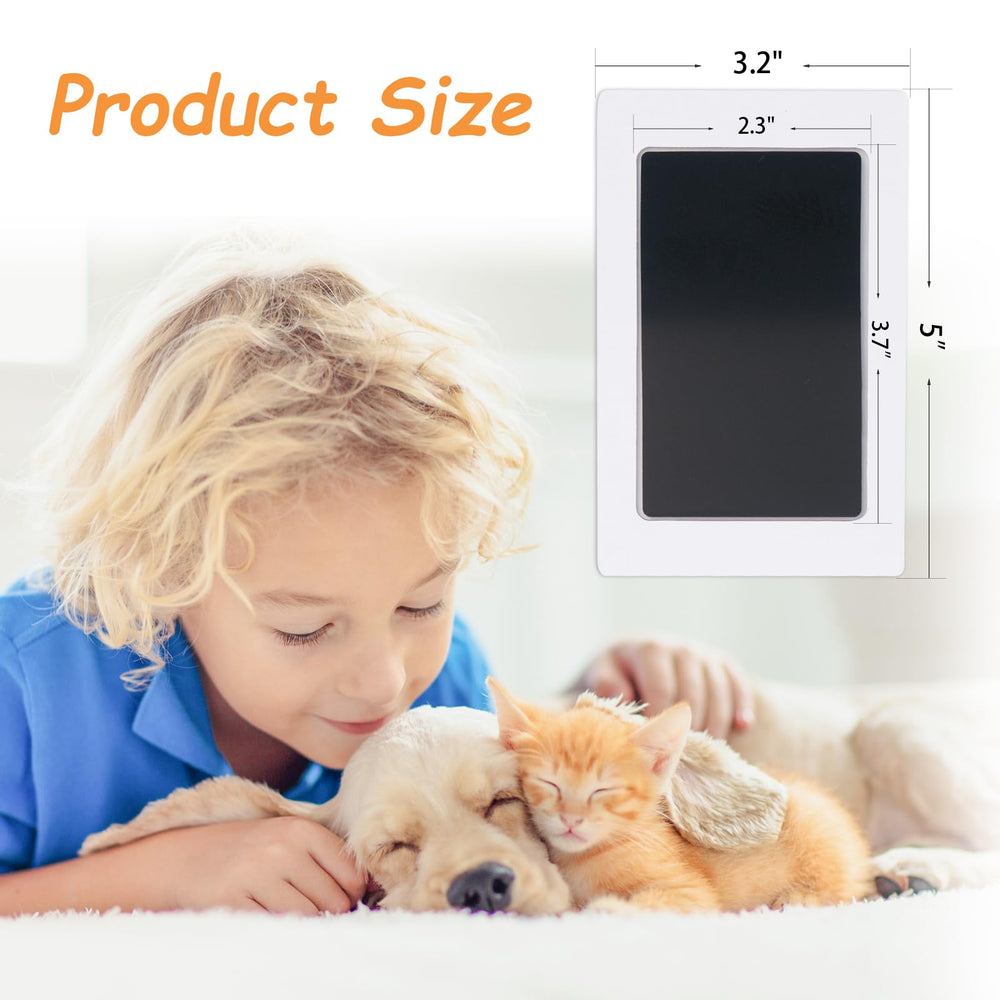 DeerZone Inkless Paw Print Kit imprint-card shows easy to use steps for quick preservation.