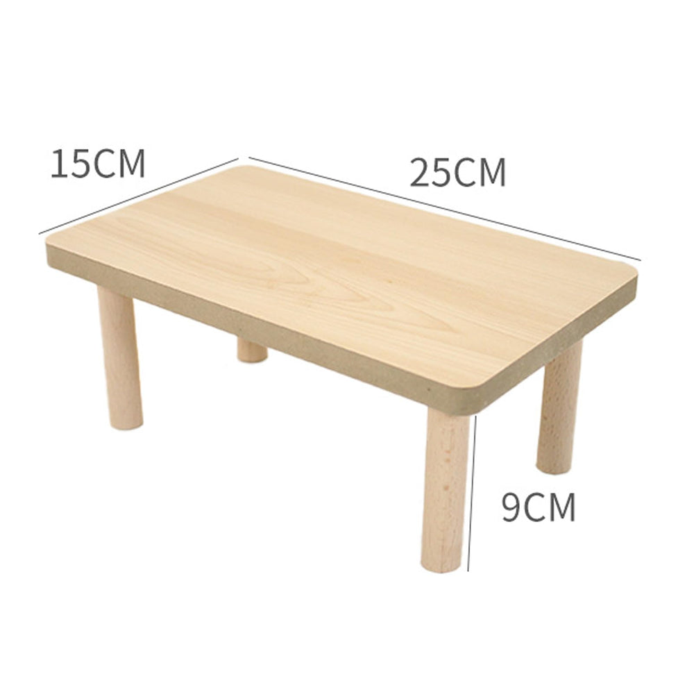 DEFKIYT hamster play wooden platform side view highlights sturdy support pillars