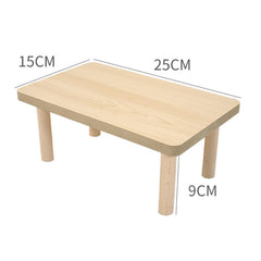 DEFKIYT hamster play wooden platform side view highlights sturdy support pillars