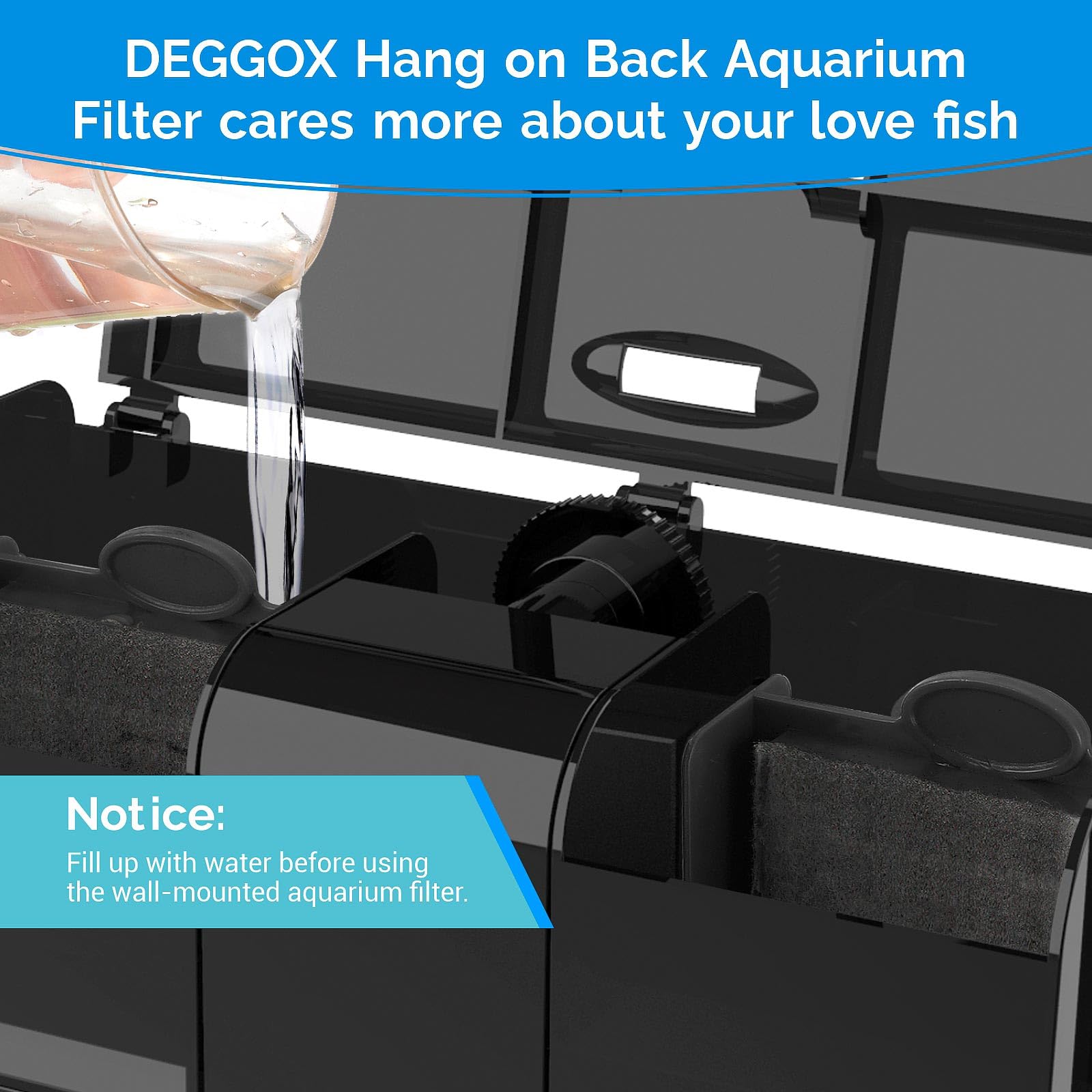 Deggox six-stage filtration diagram highlights the full purification system.