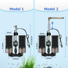 DEGGOX submersible pump with silent motor for whisper-quiet tank operation