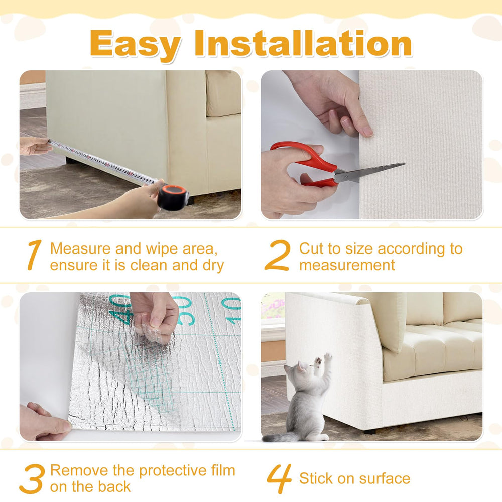 Deisunpet DIY mat cuts to size for versatile feline protection.
