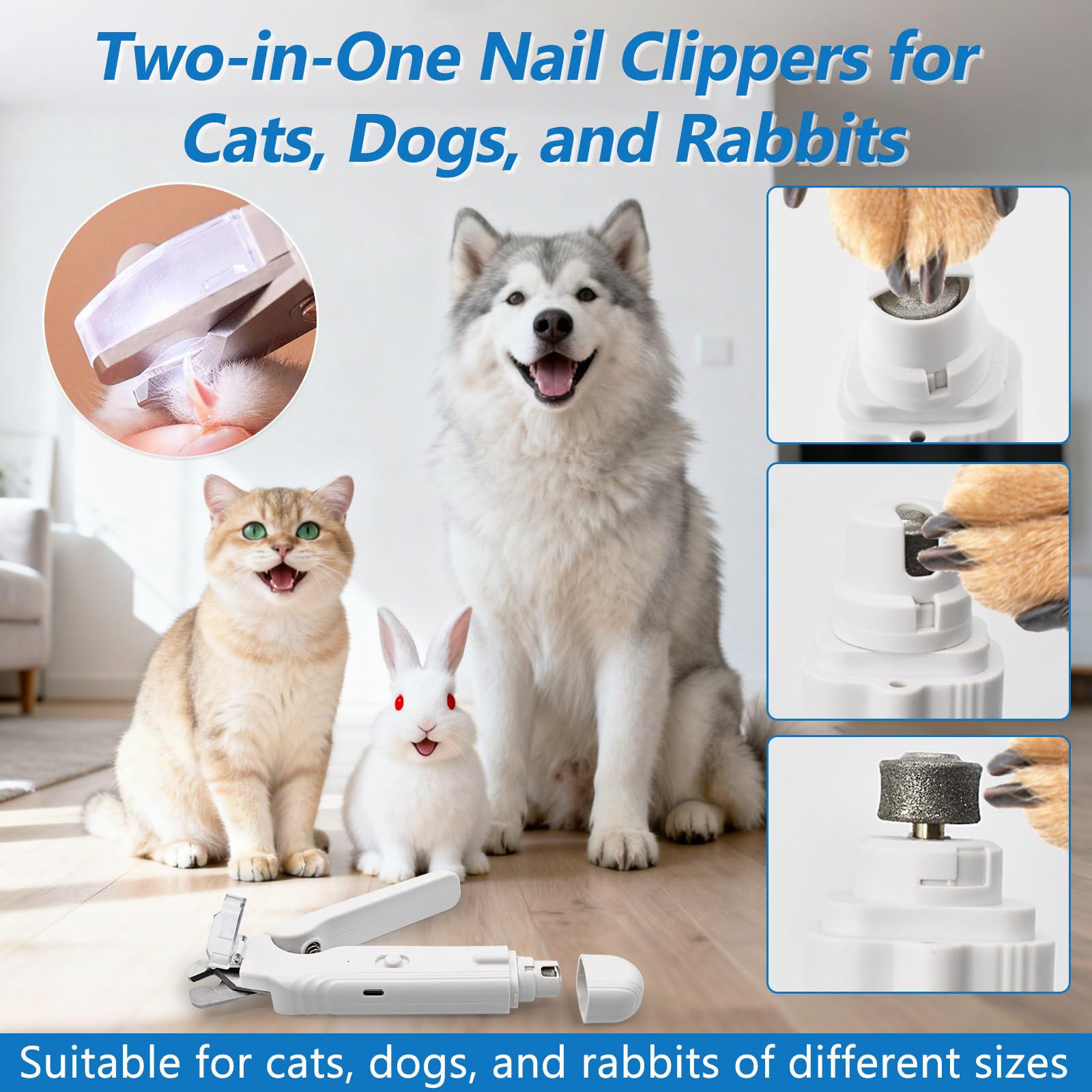 Deisunpet ergonomic non-slip handle for comfortable grooming.
