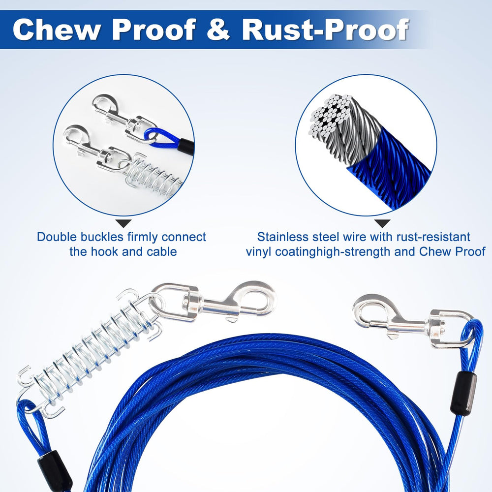 Deisunpet shock-absorbing spring reduces pulling strain for calmer walks.