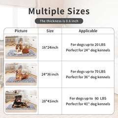 Dekeyoo dog crate mat reversible pattern showcases dual looks for style.