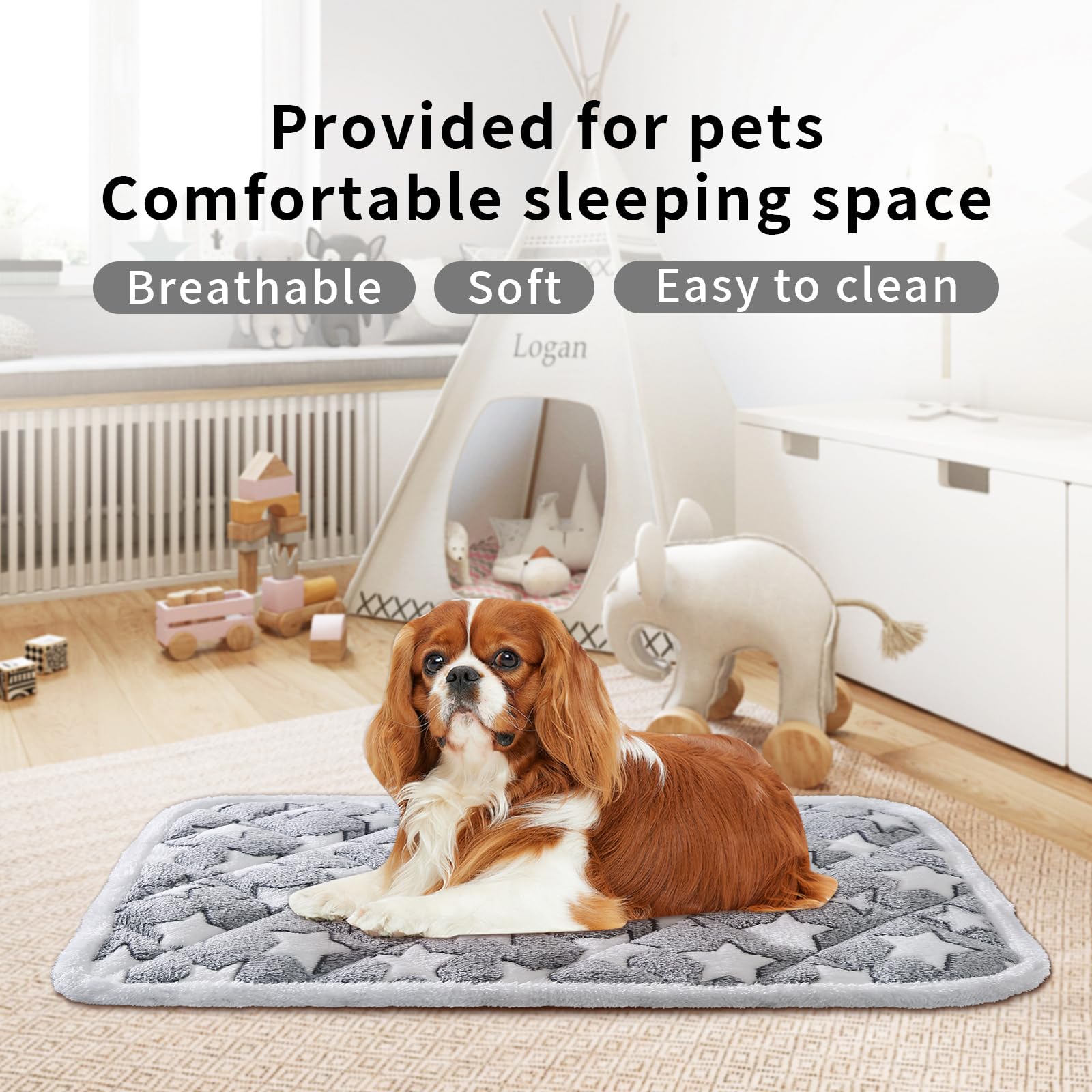 Dekeyoo machine-washable mat for easy cleaning and upkeep.