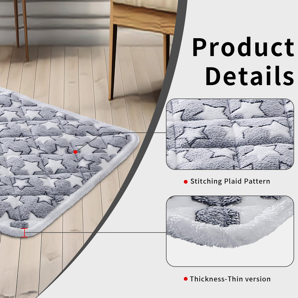 Dekeyoo mat fits 24-inch crates, floors, sofas, and cars.