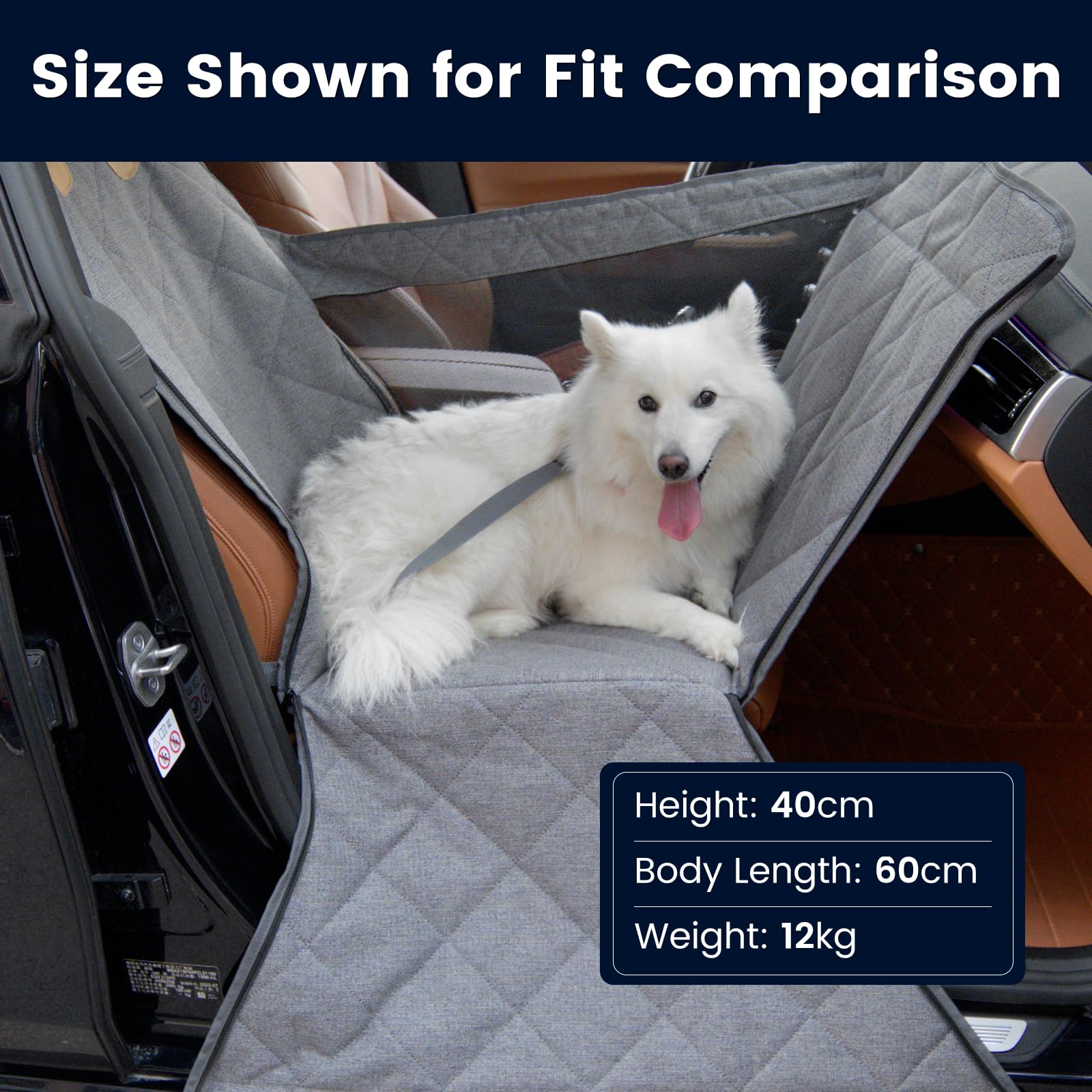 Dekeyoo front-seat dog car seat easy-clean design simplifies maintenance.