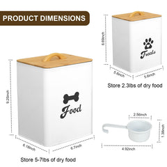 Dekosilave durable metal canister with sturdy construction.