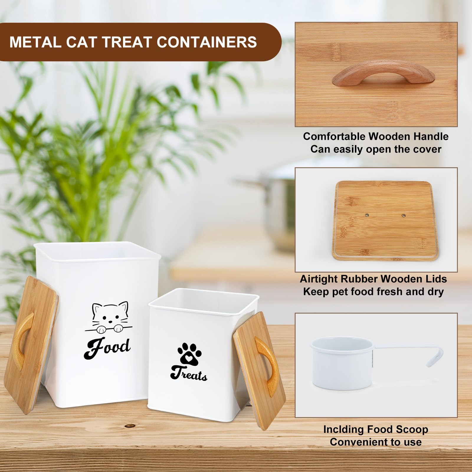 Dekosilave durable metal canisters with food-grade coating resist rust.